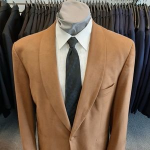 Chestnut faux suede jacket